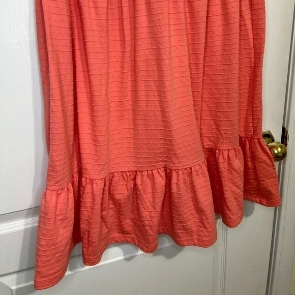 LOFT Puff Sleeve Flounce Swing Dress size L - Picture 13 of 16